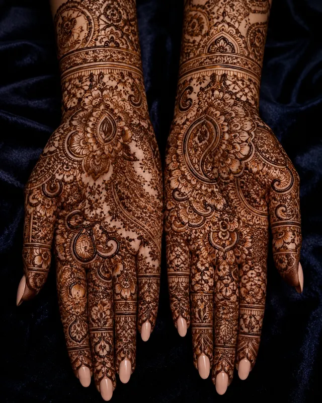 Classic Front Hand Design mehndi design